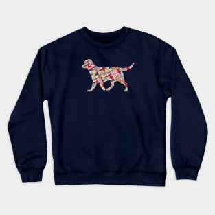 Preppy Madras Retriever Dog Crewneck Sweatshirt